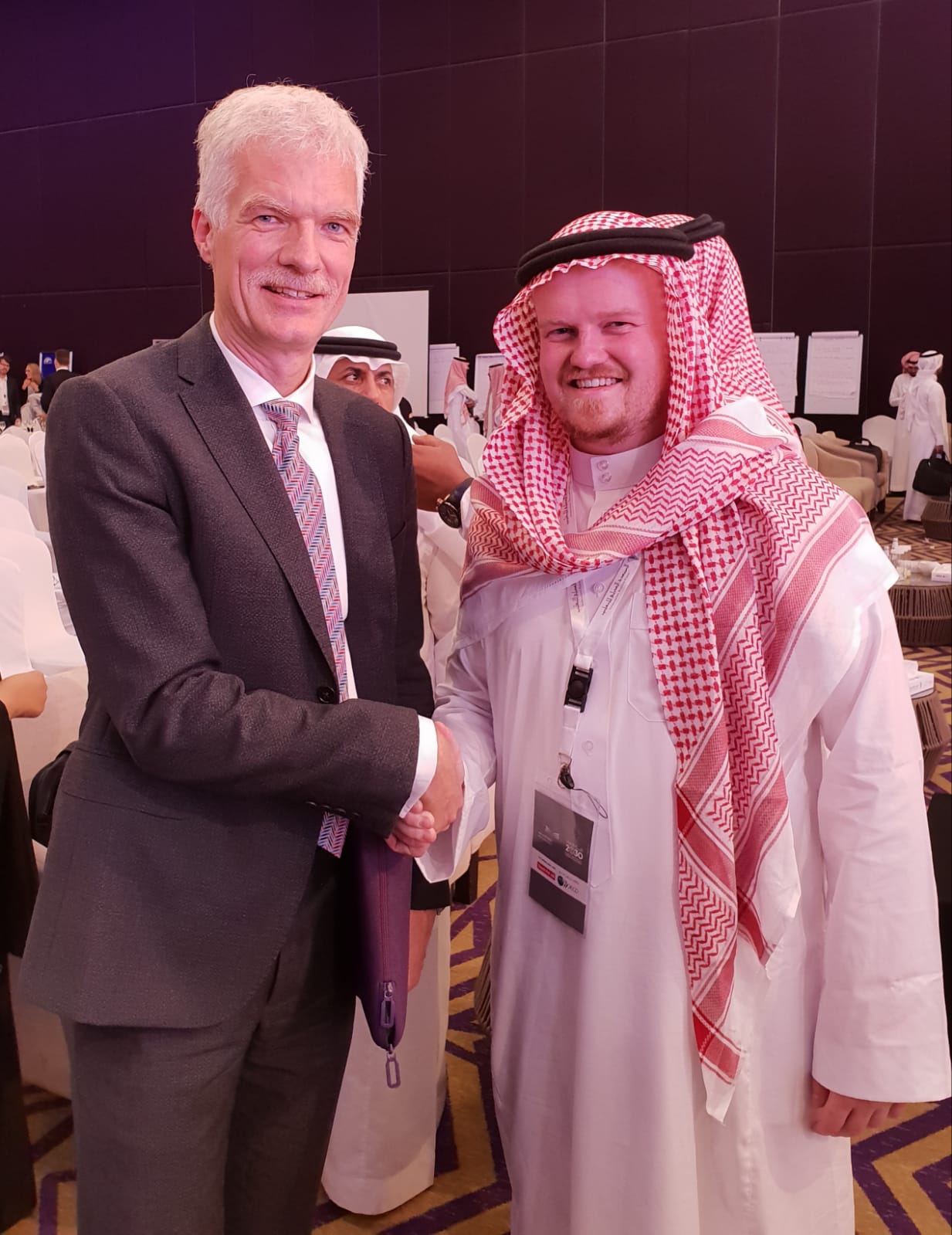 Ben Duggan with Head of Education and Skills at the OECD, Andreas Schleicher