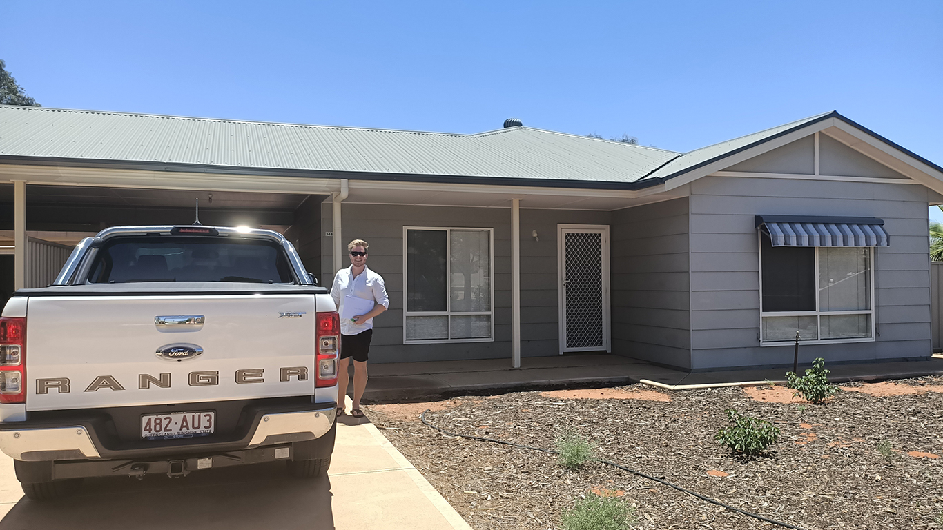 The Biermann's home in Roxby Downs