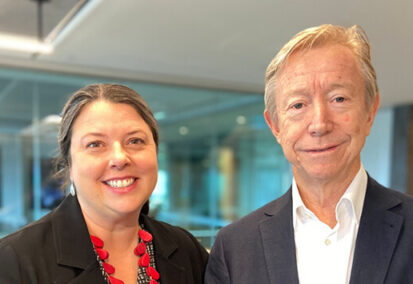 TFA CEO Melodie Potts Rosevear and Chair Patrick Forth