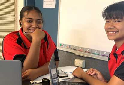 Tennant Creek High School IG Group donated laptops.