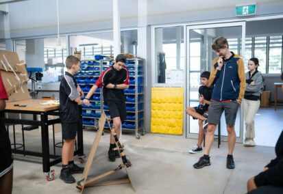 Gregg Barker in the STEM centre