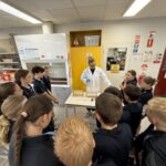 Sadie in the classroom