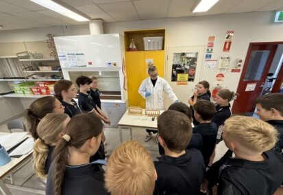 Sadie in the classroom