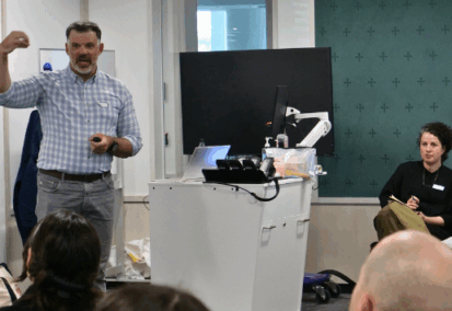 Facilitator Ben Riley teaching